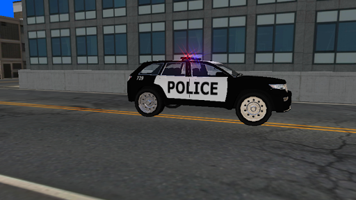 경찰 지프 운전 3D