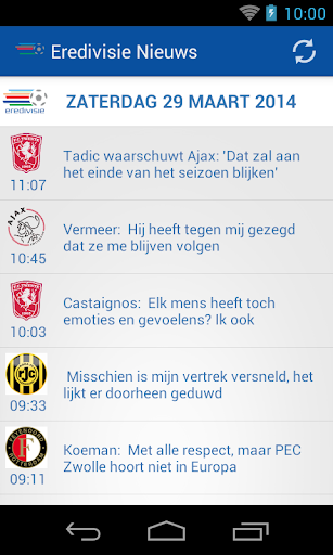 Eredivisie Nieuws