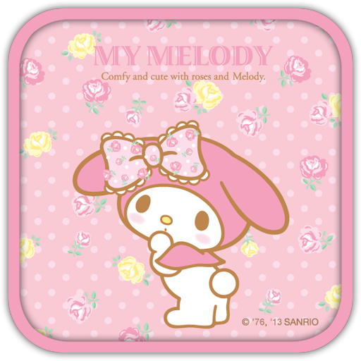 My Melody Comfy Roses Theme LOGO-APP點子