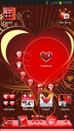 Next Launcher Valentine Theme