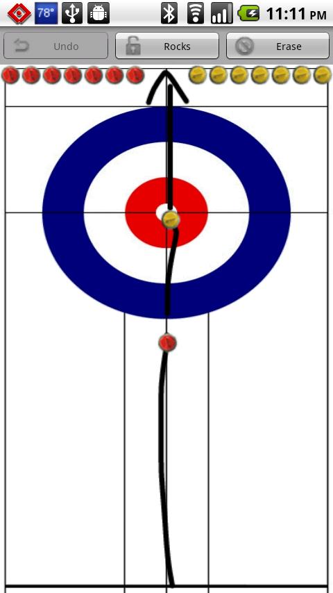 Android application Curling Strategy Board screenshort