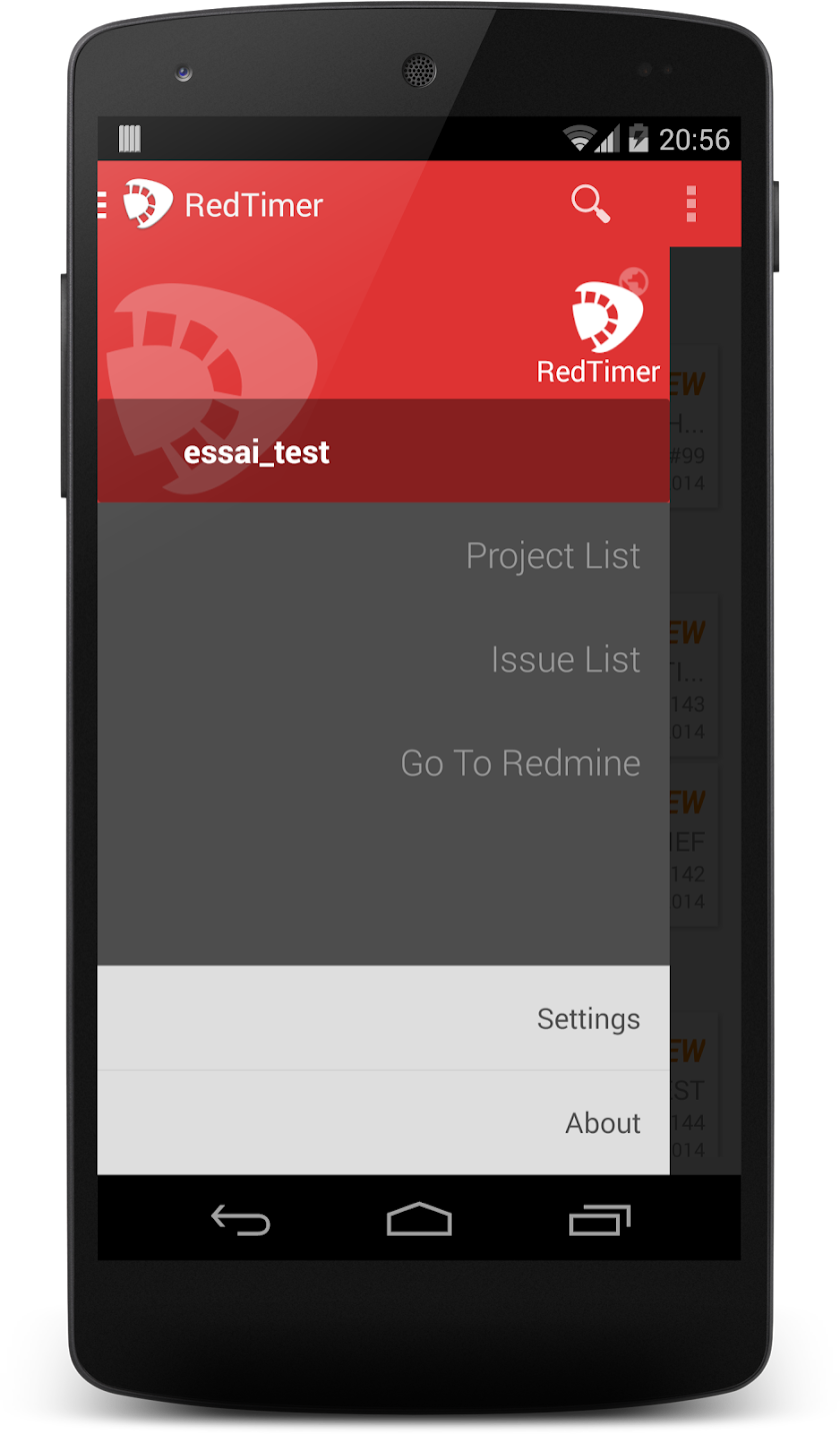 RedTimer Screen 2