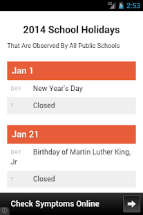Lastest School Holidays APK