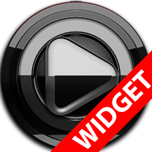 Poweramp widget BLACK Black