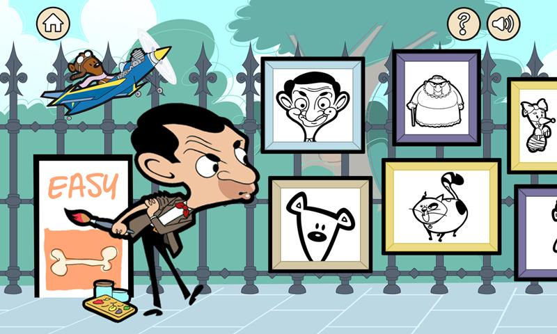 Mr Bean Color &amp; Paint Book Screen 3