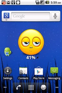 Smiley Face Battery Widget