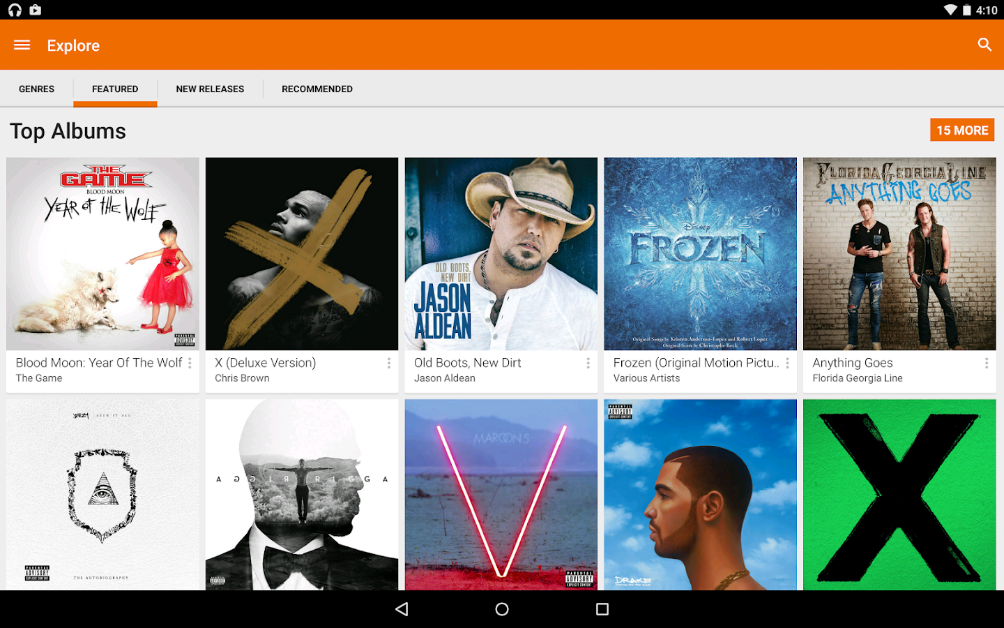 Google Play Music - screenshot