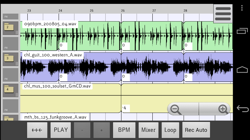 ReLoop Loop DAW Screen 1