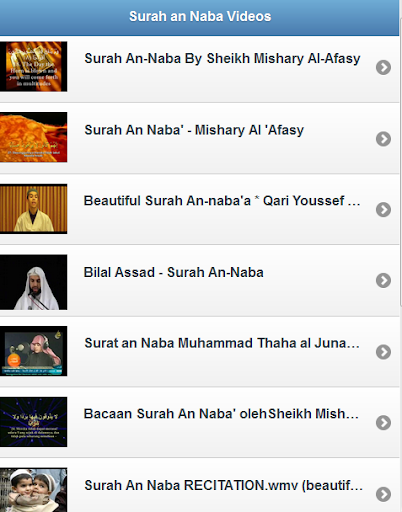 Surah an Naba Videos