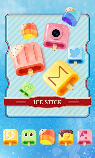 Ice Stick GO Launcher Theme
