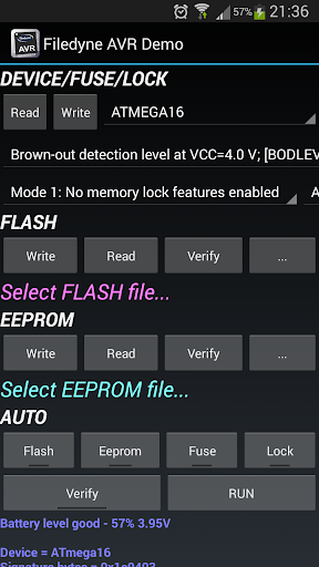 Filedyne AVR Demo