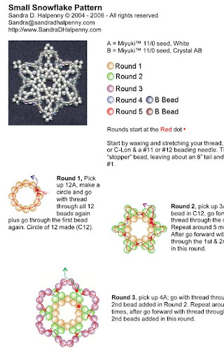 Snowflake Beading Pattern