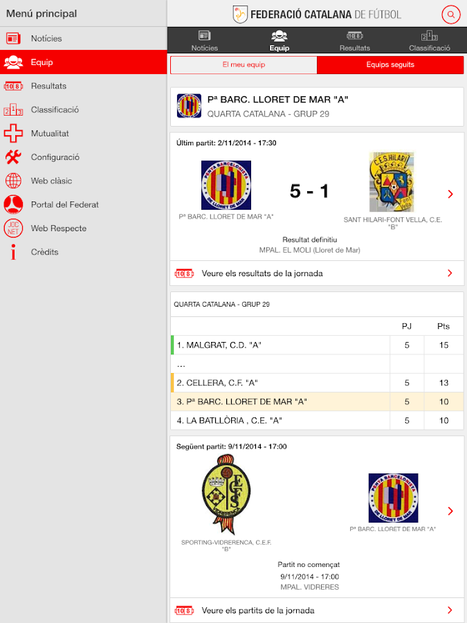 Federació Catalana Futbol FCF - Android Apps on Google Play