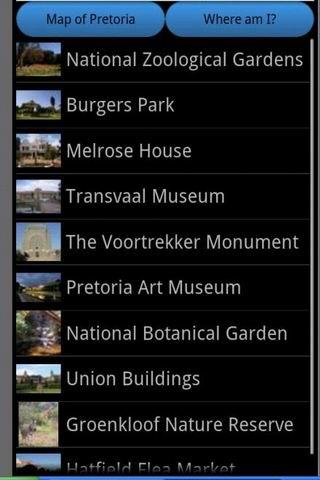 Pretoria Travel Guide Map