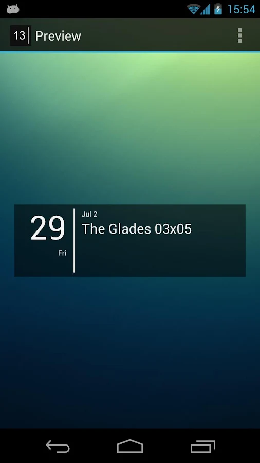 Simple Calendar Widget - screenshot