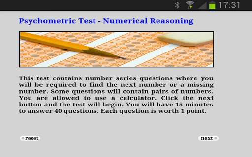 Psychometric Test Numerical Re