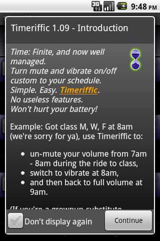 Timeriffic Android