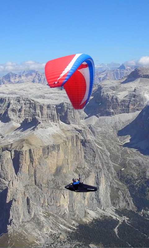Paragliding živá tapeta - screenshot