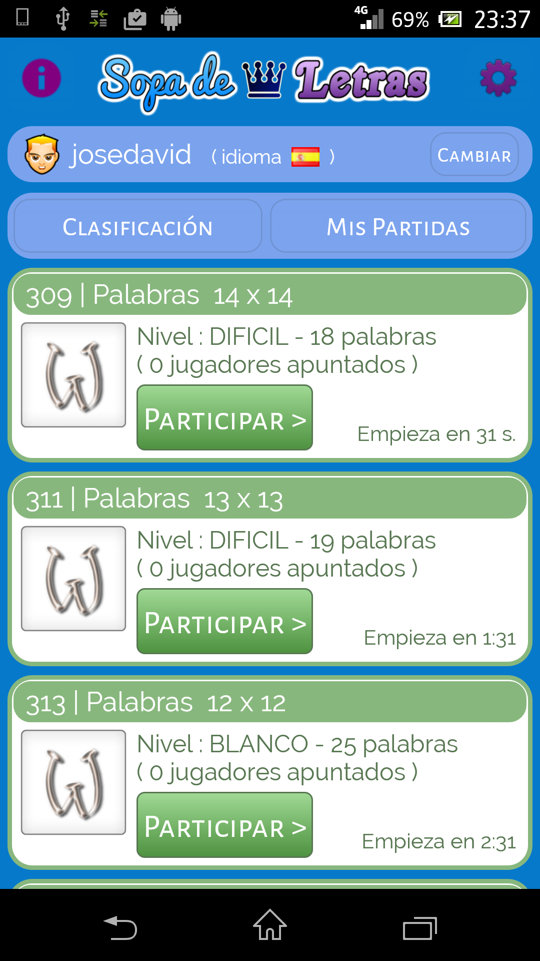 Android application Word Search Online screenshort