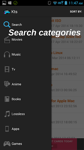 【免費生產應用App】KickAss torrent search-APP點子