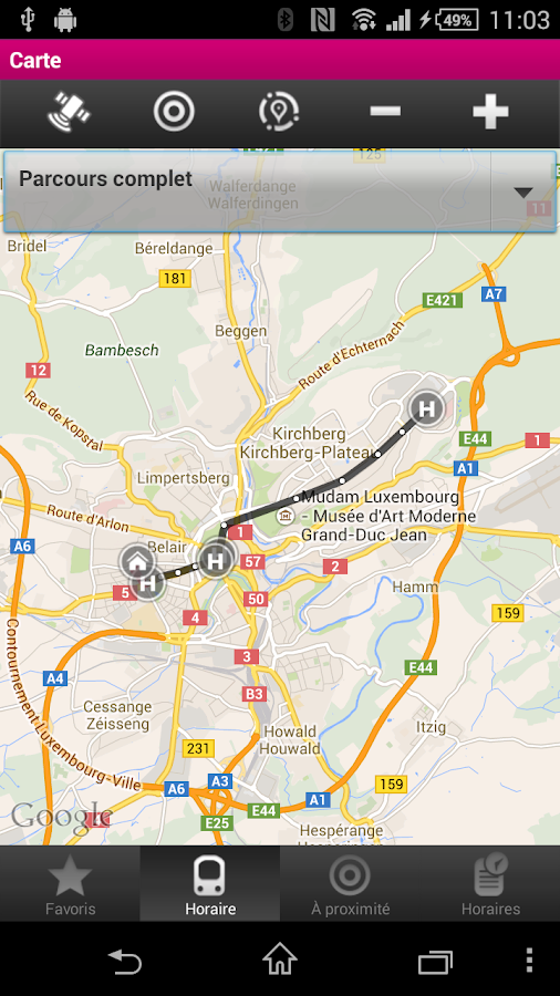 travel planner mobiliteit luxembourg