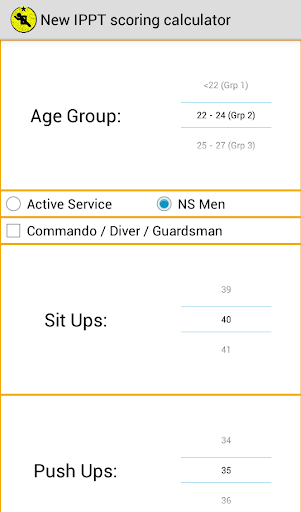 New IPPT Scoring Calculator