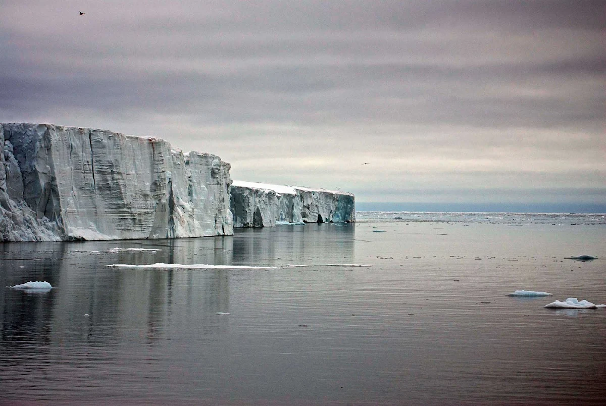 Svalbard-Fram-water-glacier-scenery - Experience the awesome stillness of the Arctic landscape on board a Hurtigruten Fram cruise.