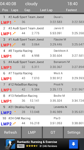 Le Mans Live Timing