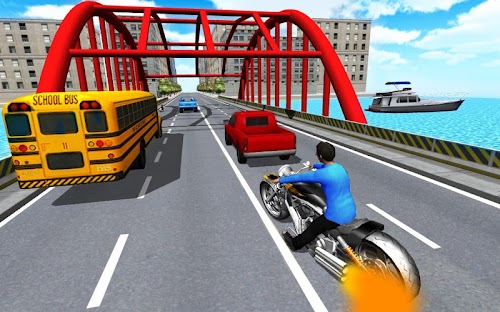 Android application Moto Racing 3D screenshort