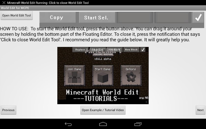 World Edit for MCPE Screen 2