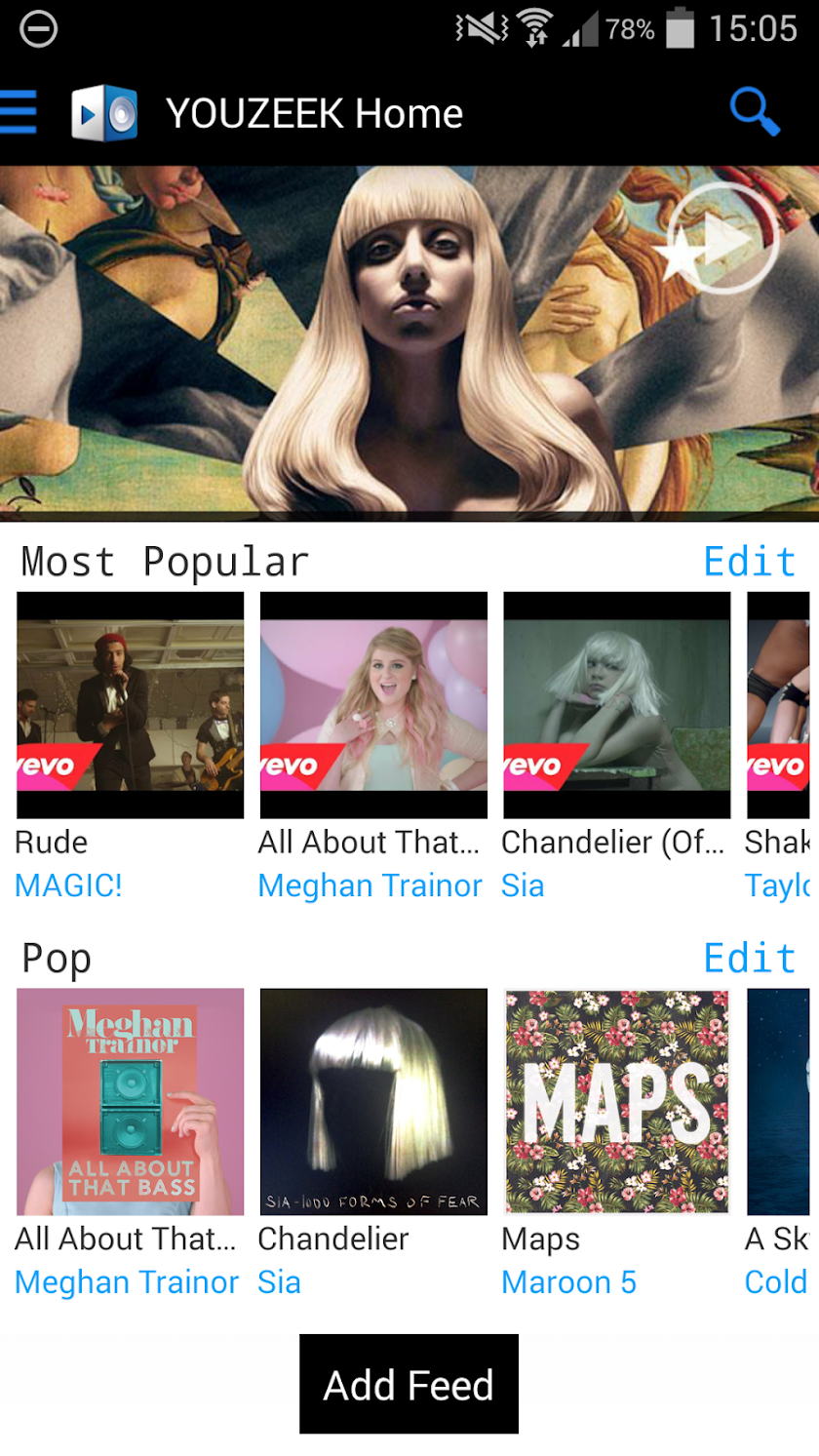 YOUZEEK Free Music Streaming Screen 2
