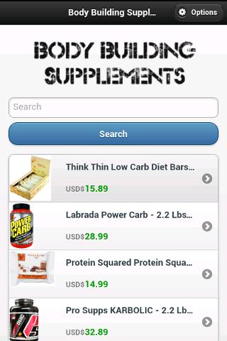 Body Building Supplements