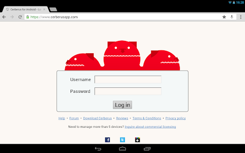 Cerberus 안티 절도 - screenshot thumbnail