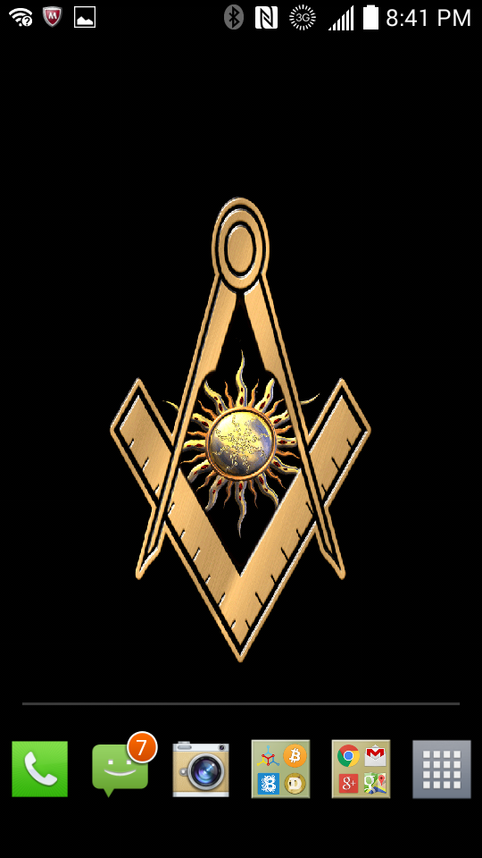 Masonic Emblem Live Wallpaper Screen 2