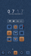 Blue Jean LINE Launcher theme APK Download for Android