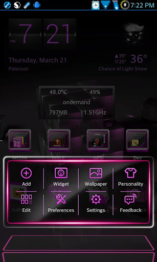 【免費個人化App】Pink 3D OptimusB Next Launcher-APP點子