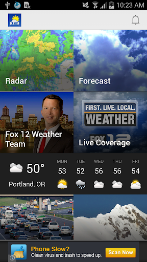 Portland Weather App -Fox 12