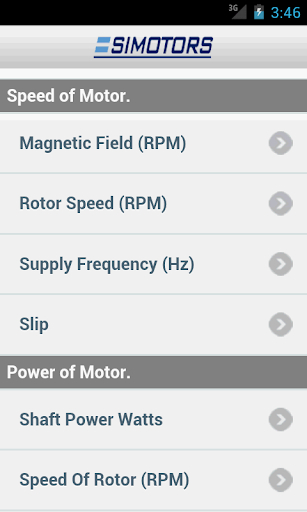 Simotors - motor calculator