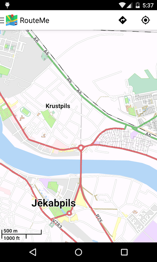 Android application RouteMe Latvia-Offline Routing screenshort