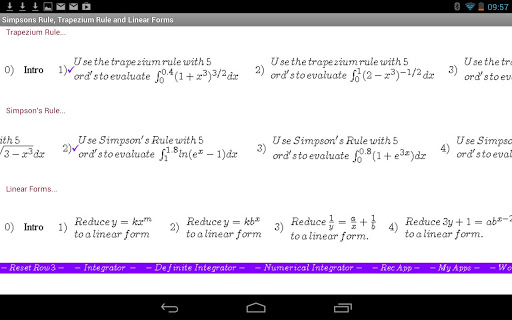 Simpson's Trapezium Rule +