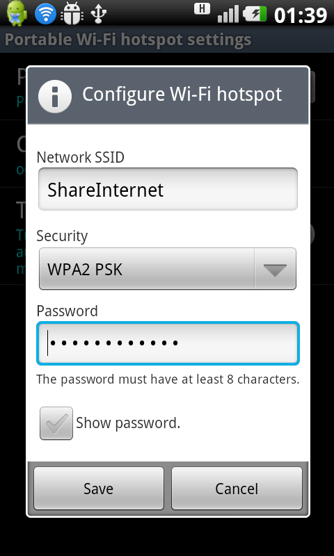 Share mobile Internet Pro! Screen 2