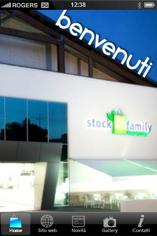 Stock Family shopping village