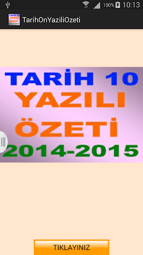 Tarih 10 Yazılı Özeti