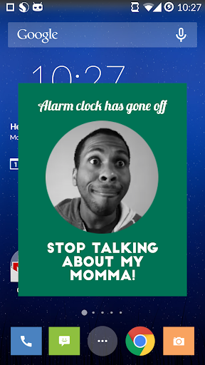 【免費娛樂App】Yo Momma Alarm Clock free-APP點子