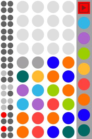 Android application MasterMind Touch PRO screenshort