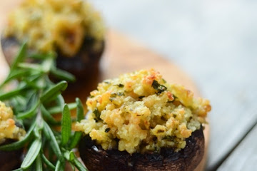 Shrimp Stuffed Portobello Mushrooms