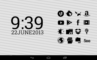Stamped Black Icons screenshot