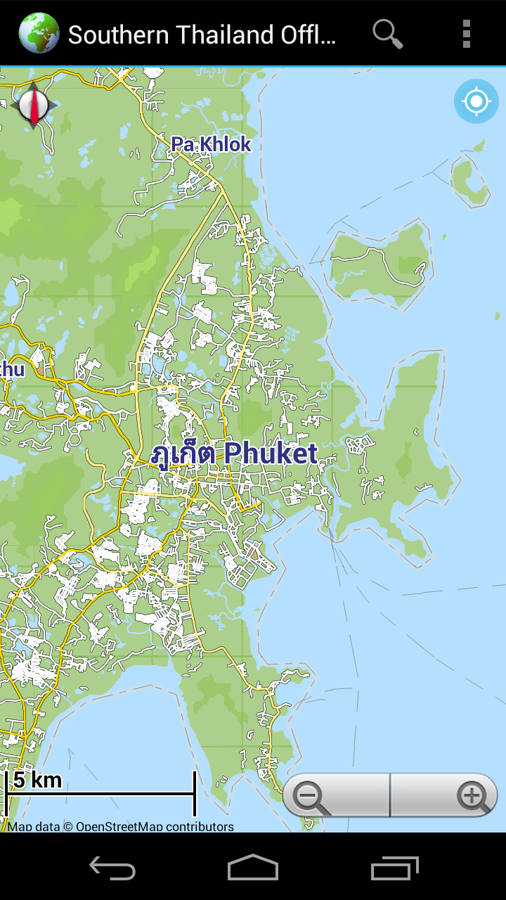 Offline Map Southern Thailand Screen 2