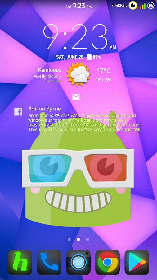 Neon Droid - CM11 Theme - screenshot