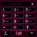 GO Contacts EX Theme Pink Neon logo